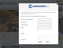 Tablet Screenshot of constructionfairs.com
